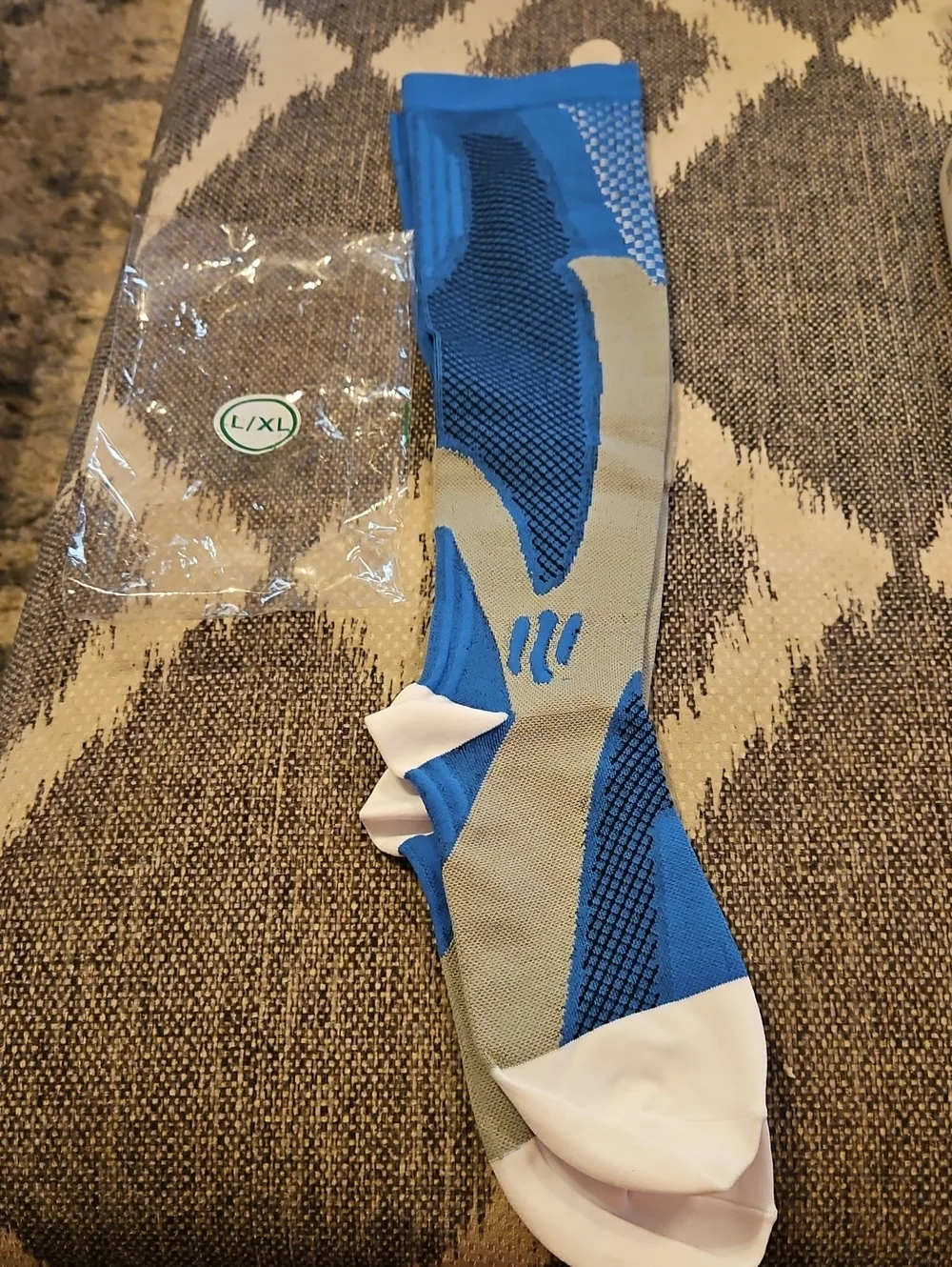 Kicktick Blue Athletic Compression Socks